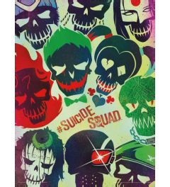 Suicide Squad Skulls Art Print 30x40cm