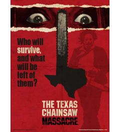 Texas Chainsaw Massacre Newsprint Art Print 30x40cm