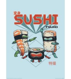 Vincent Trinidad Sushi Squad Art Print 30x40cm