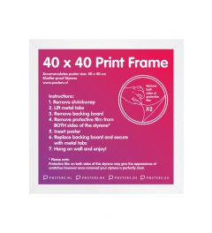 Frame 40x40cm White - MDF