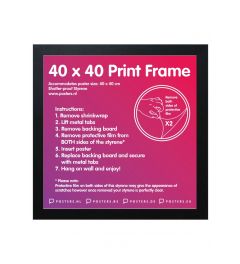 Frame 40x40cm Black - MDF