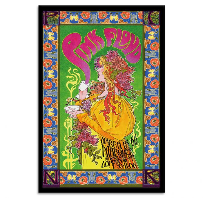 Ingelijste Poster Pink Floyd '66 61x91.5cm