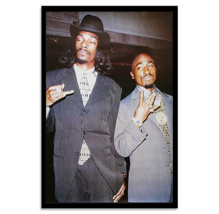 Ingelijste Poster Snoop Dogg and Tupac 61x91.5cm