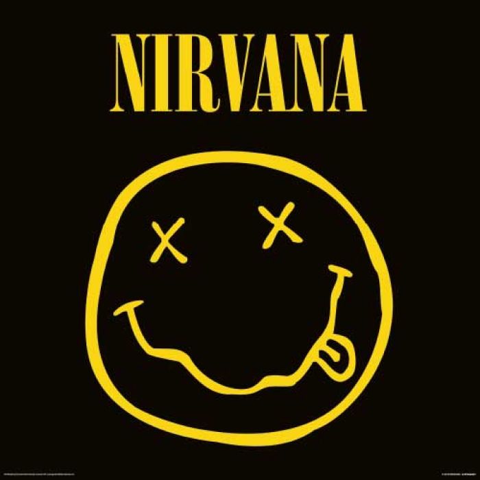 Nirvana Smiley Album Cover 30.5x30.5cm